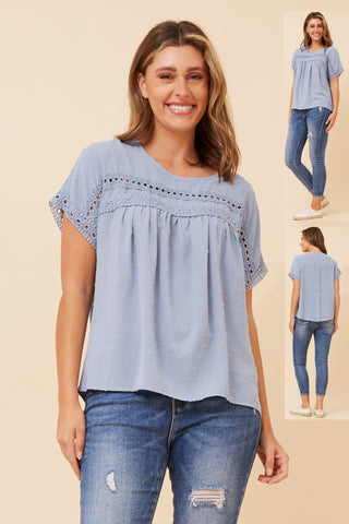 Molly top Blue