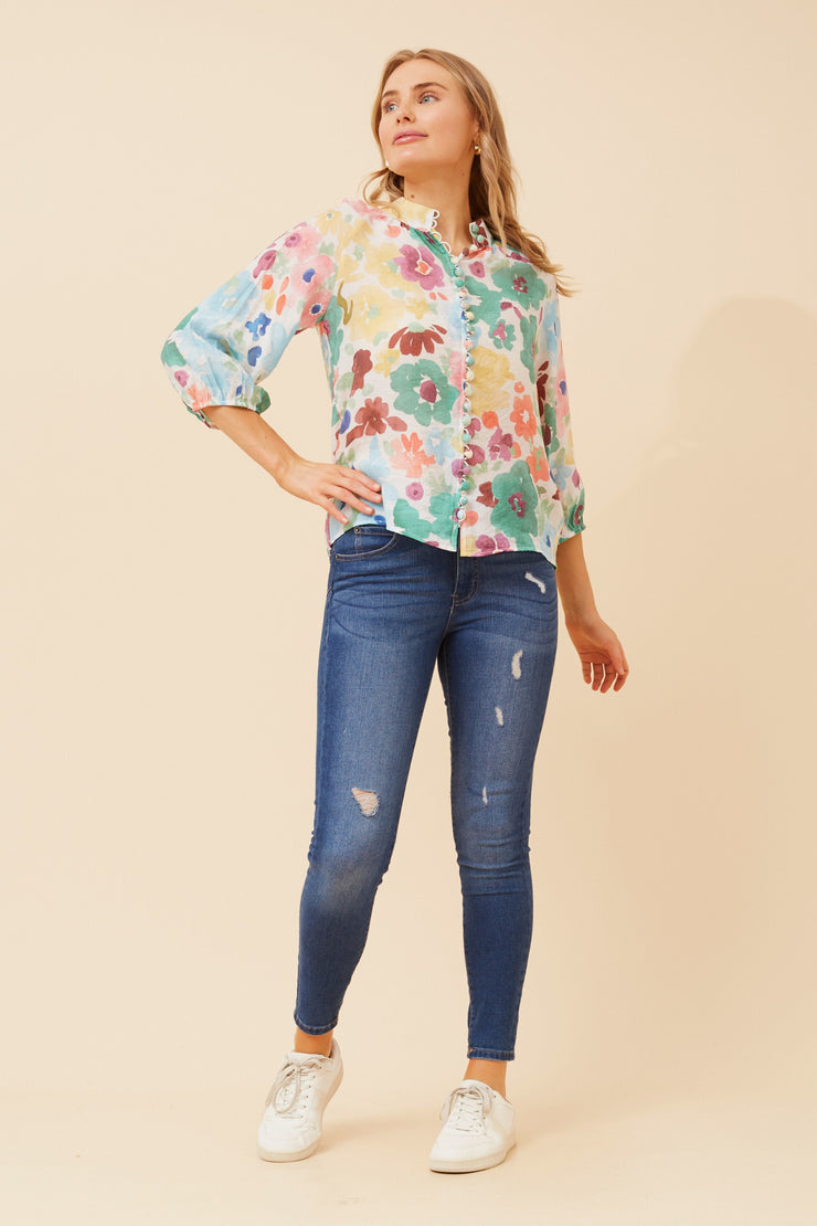 Paula Shirt Multi/Green