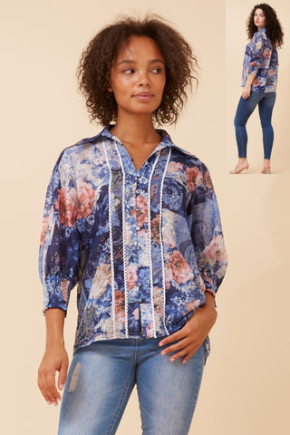Kelly Shirt Multi/Blue