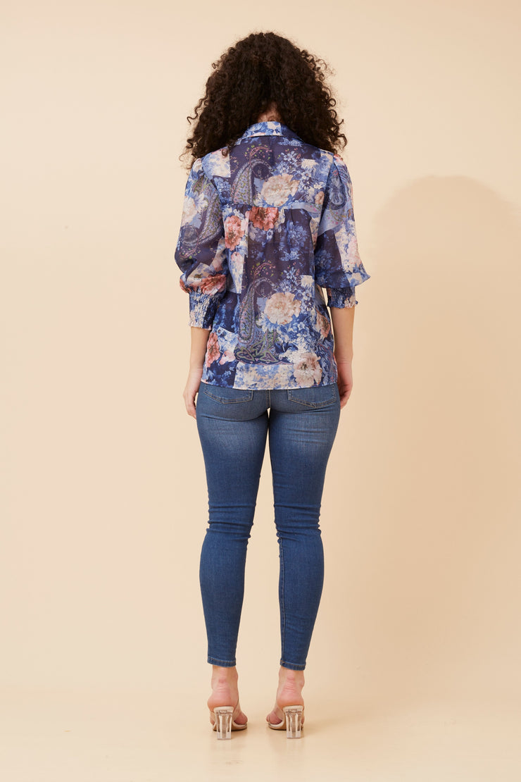 Kelly Shirt Multi/Blue
