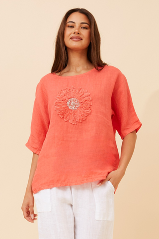 Susan Top Coral