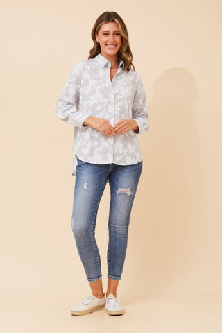 Stevie Shirt Blue/White