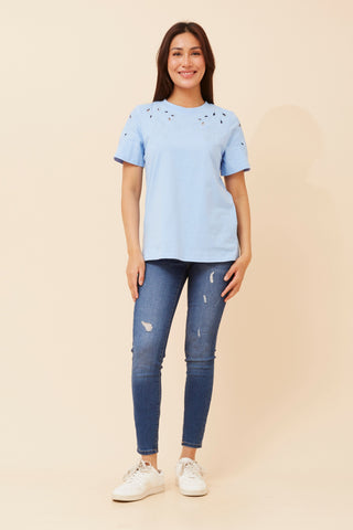 Quinn T-Shirt Blue