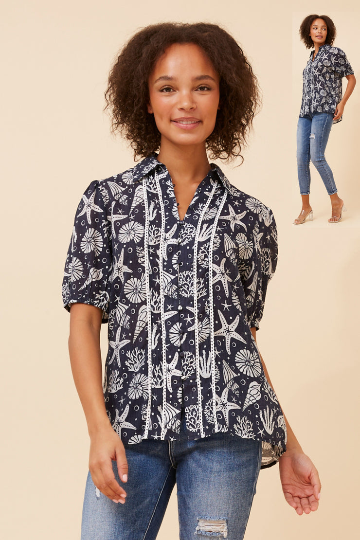 Teegan Shirt Navy