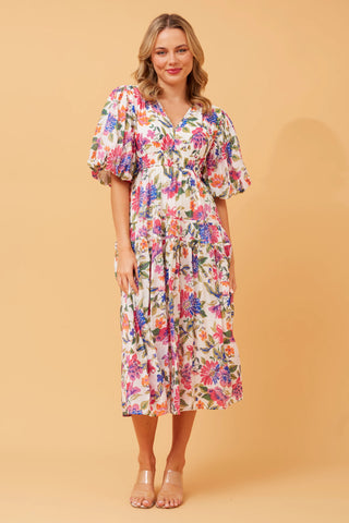 Holly Dress Pink Floral