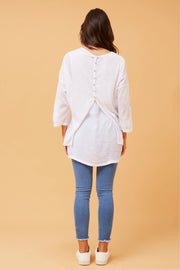 Clancy Top White